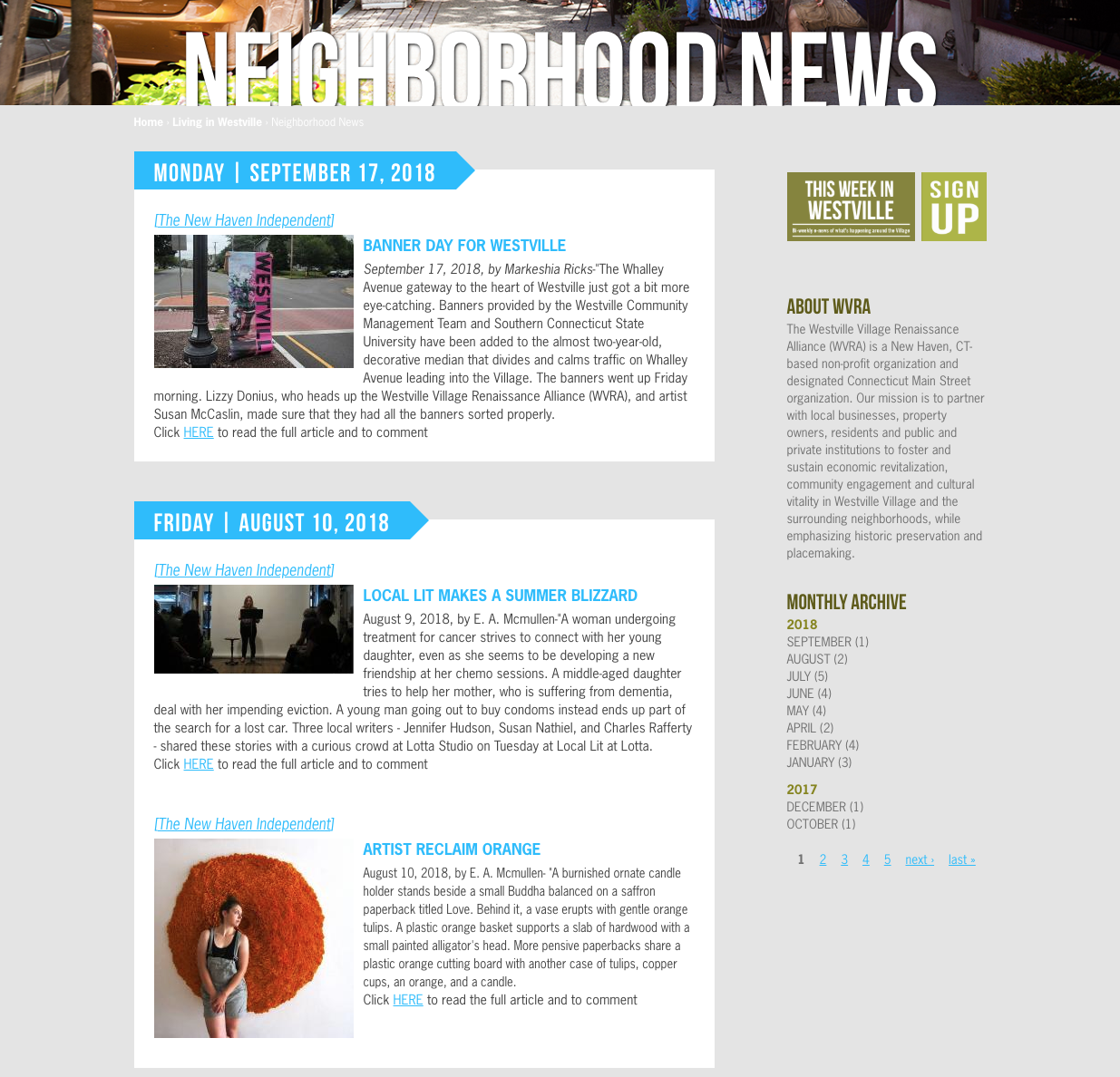 Neighborhood News/Blog